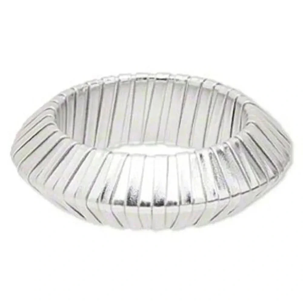 Shagadelic Mod 60s Jetsons Style Silver Bracelet